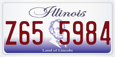 IL license plate Z655984