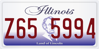 IL license plate Z655994