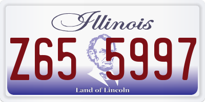 IL license plate Z655997