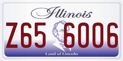 IL license plate Z656006