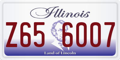 IL license plate Z656007