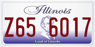 IL license plate Z656017
