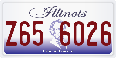 IL license plate Z656026
