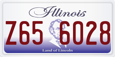 IL license plate Z656028