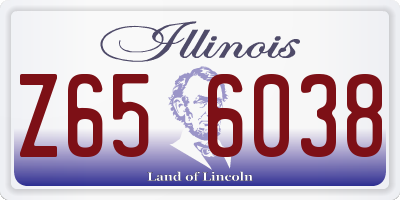 IL license plate Z656038