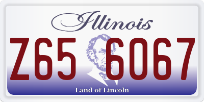 IL license plate Z656067