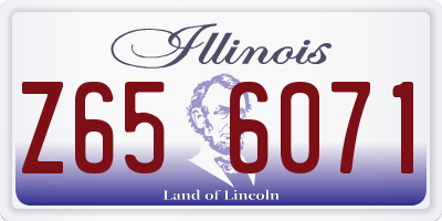IL license plate Z656071