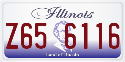 IL license plate Z656116