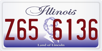 IL license plate Z656136