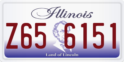 IL license plate Z656151