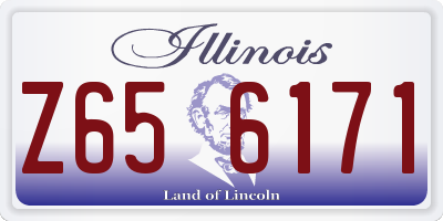 IL license plate Z656171