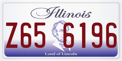 IL license plate Z656196