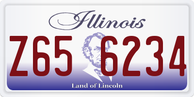 IL license plate Z656234