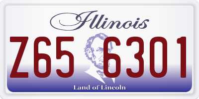 IL license plate Z656301