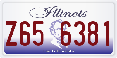 IL license plate Z656381
