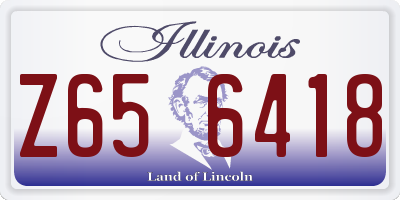 IL license plate Z656418