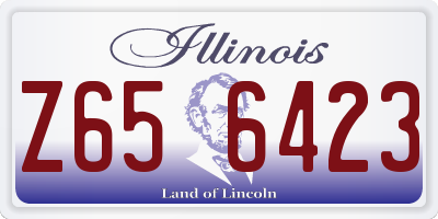IL license plate Z656423