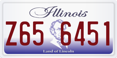 IL license plate Z656451