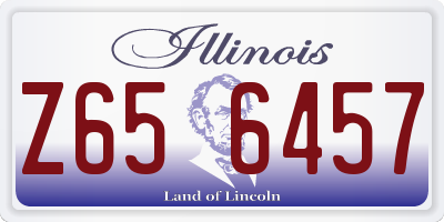IL license plate Z656457