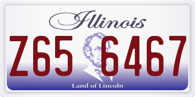 IL license plate Z656467