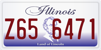 IL license plate Z656471