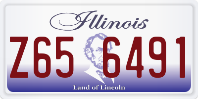 IL license plate Z656491