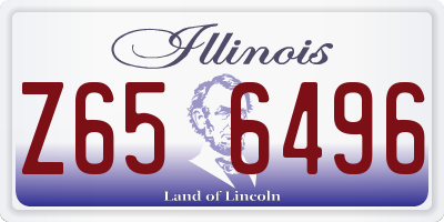 IL license plate Z656496