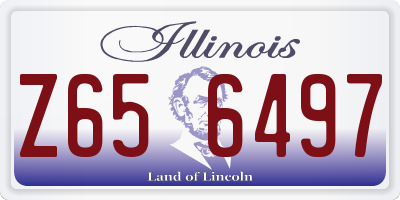 IL license plate Z656497
