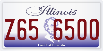 IL license plate Z656500