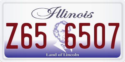 IL license plate Z656507