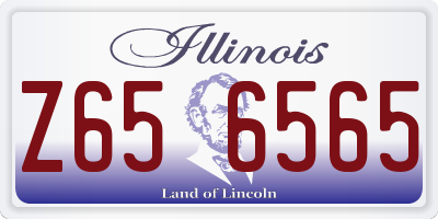 IL license plate Z656565