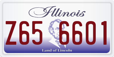 IL license plate Z656601