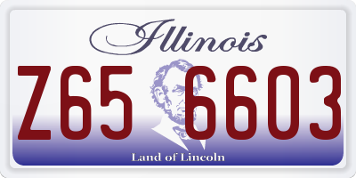 IL license plate Z656603