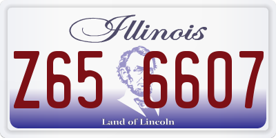 IL license plate Z656607