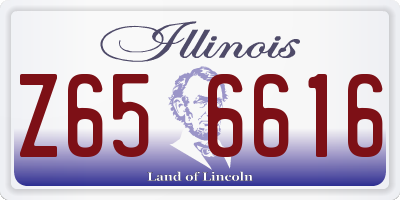 IL license plate Z656616