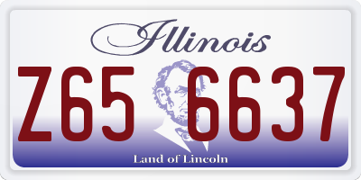 IL license plate Z656637