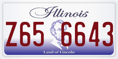 IL license plate Z656643