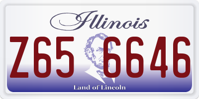 IL license plate Z656646