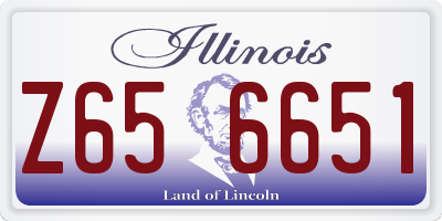 IL license plate Z656651