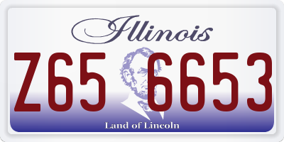 IL license plate Z656653