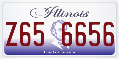IL license plate Z656656