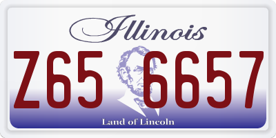 IL license plate Z656657