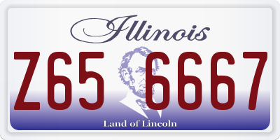 IL license plate Z656667