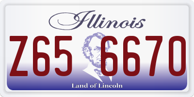IL license plate Z656670