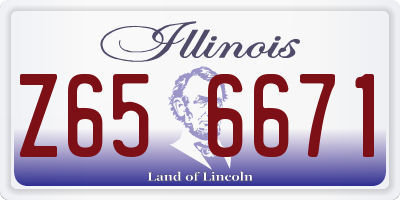 IL license plate Z656671