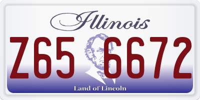 IL license plate Z656672