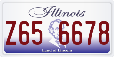 IL license plate Z656678