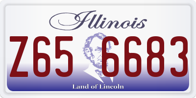 IL license plate Z656683