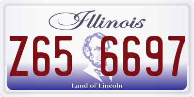 IL license plate Z656697