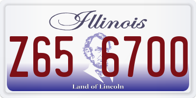IL license plate Z656700